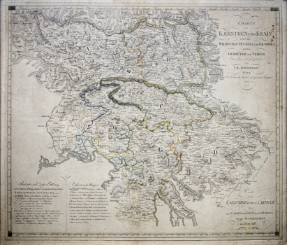 KINDERMANN,  JOSEPH KARL: MAP OF CARINTHIA AND KRAIN